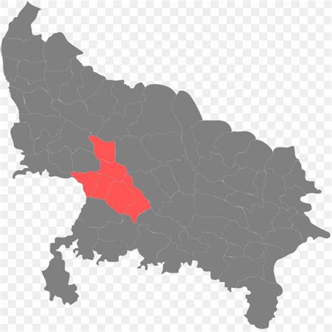 Aligarh Division Kasganj Aligarh District Map Vector Graphics, PNG ...