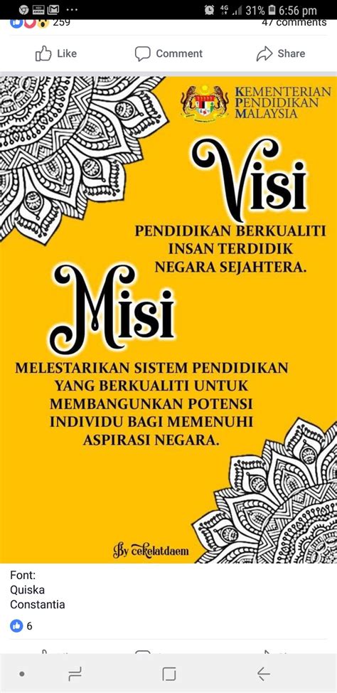 Visi Dan Misi Kpm 2019 Amy Sanderson