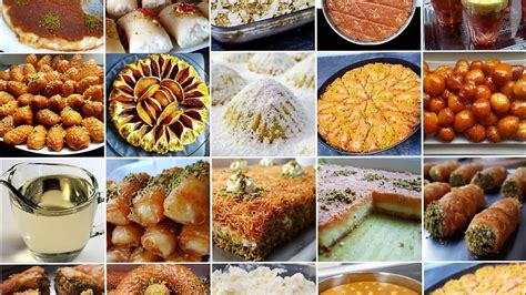 20 Arabische Süßspeisen arabic Desserts zu Ramadan Rezepte Nachspeisen