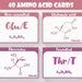 Organic Chemistry Flashcards Printable Chemistry Flashcards Amino