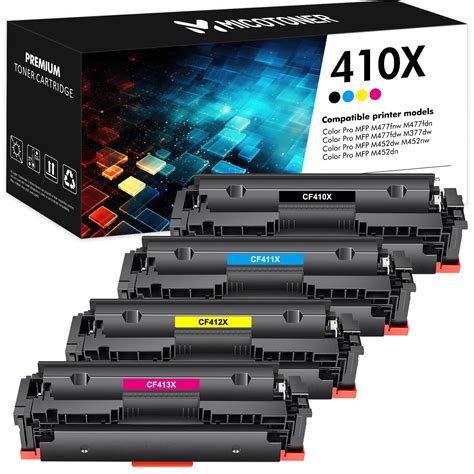 410x Toner Cartridge Compatible For Hp 410x Cf410x 410a Cf410a Color