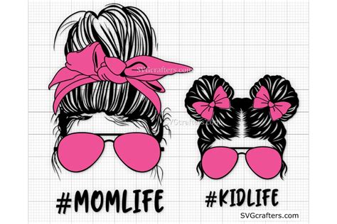 Digital Mom Life Blue Svg Dxf Eps Not Included Teen Mom Messy