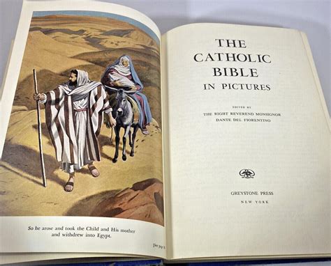 Vintage The Catholic Bible In Pictures 1956 Hardcover Book 4543422966