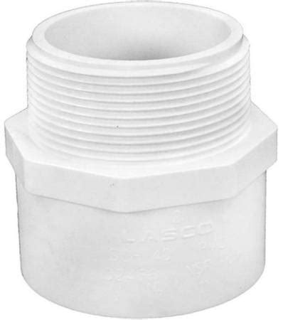 Lasco Fittings 436 020 2 MPTxS SCH40 PVC Male Adapter