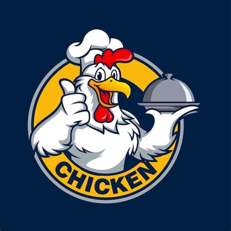 Plantilla De Vector De Dise O De Logotipo De Mascota De Pollo Vector