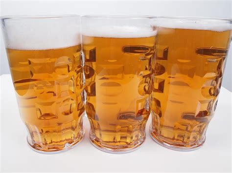 Premium Photo | Lager beer glasses