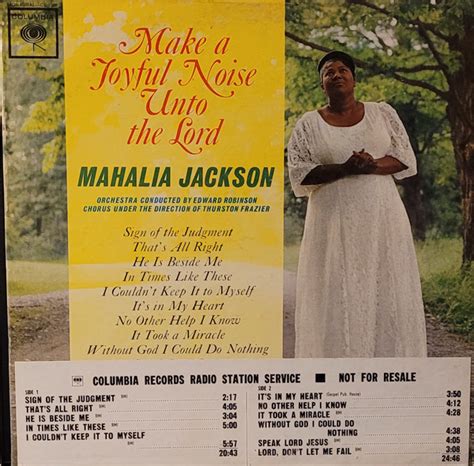 Mahalia Jackson Make A Joyful Noise Unto The Lord Vinyl Discogs