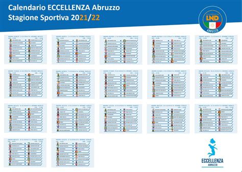 Eccellenza Presentato Il Calendario Della Stagione 2021 2022 Abruzzo