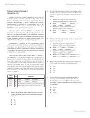 MCAT Biology Genetics Passage 1 Pdf MCAT Small Group Tutoring Biology