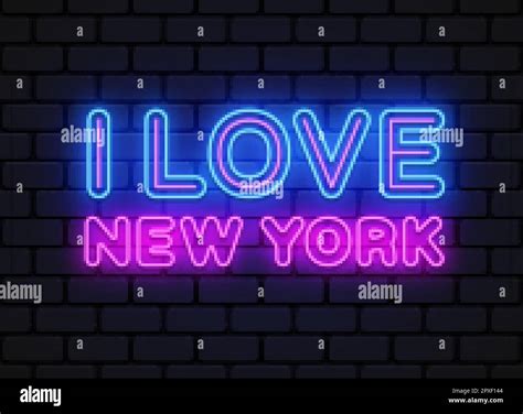 I Love New York Neon Sign Retro New York Neon Great Design For Any