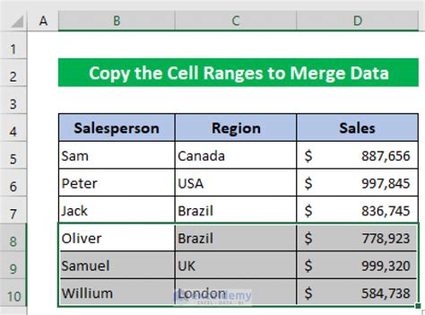 How To Merge Data From Multiple Workbooks In Excel 5 Methods