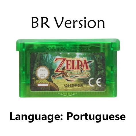 Jogo de gba série zelda cartucho de 32 bits vídeo game console cartão