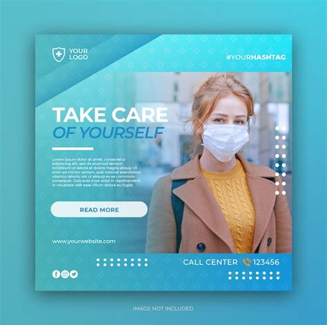 Premium Psd Virus Prevention Banner Social Media Post Template