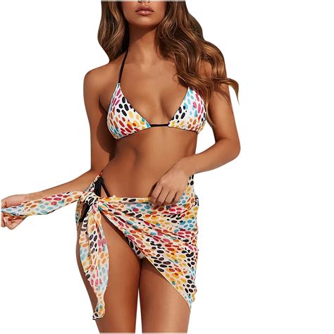 Floleo Women S Bikini Wraps Sarong Cover Up Wrap Skirt Women S Printed