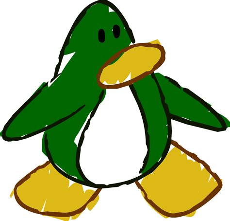 Image Doodle Dimension Penguin Dark Greenpng Club Penguin Wiki