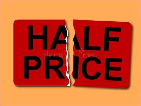 Half Price Sticker Stock Vector Illustration Of Clothing 8232839