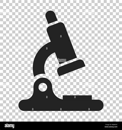 Microscope Lab Icon Vector Illustration On Isolated Transparent