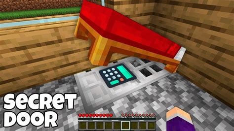 How To Build Super Secret Passage In Bed In Minecraft Bed Tunnel In