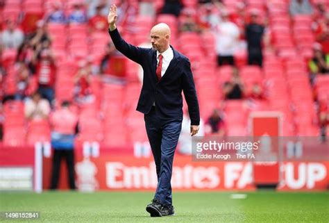 Erik Ten Hag Manager Of Manchester United Waves Prior To The News