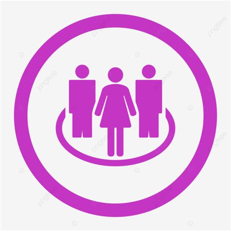 Society Flat Violet Color Rounded Glyph Icon Pictogram Violet