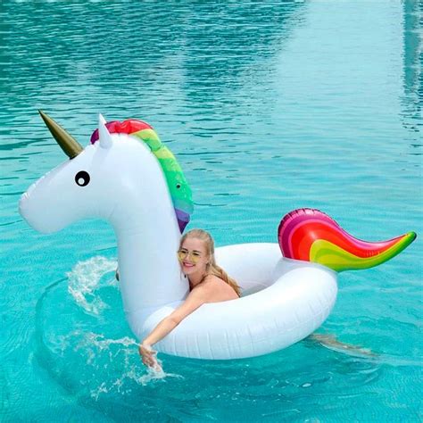 Unicornio Gigante Salvavidas Inflable Para Alberca W