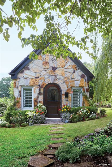 Garden Of Small Delights Stone House In 2020 Stone Cottages Brick