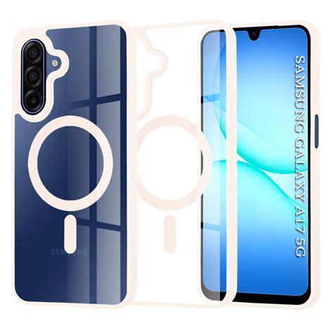 Samsung Galaxy A17 5G Nude Pink Techsuit MagSafe Pro tok Tokoláde hu Tok üvegfólia