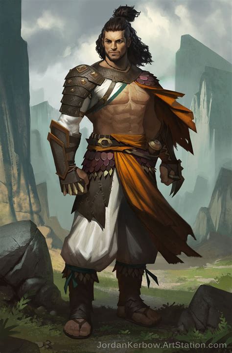 Man Male Dand Pathfinder Dnd Shirtless Monk Brawler Pathfinder Monk