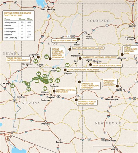 Attractions In The Four Courners Area Point At Which Colorado Utah