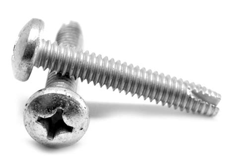 6 32 X 516 Ft Coarse Thread Thread Cutting Screw Phillips Pan Head Type 1 Low Carbon Steel