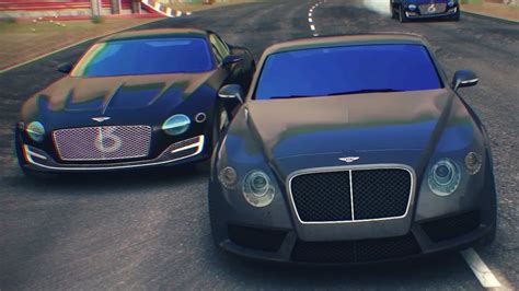 Asphalt Bentley Continental Gt V Vs Bentley Exp Speed Wall