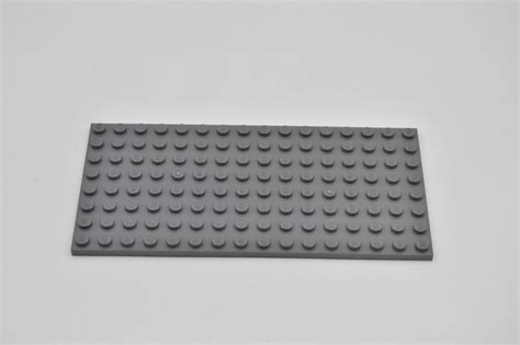 LEGO Bauplatte Neues Dunkelgrau Dark Bluish Gray Plate 8x16 92438 EBay