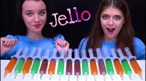 Rainbow Jello Shooter Race With Popping Boba And Most Popular Food Eating Soundsfakirasmr