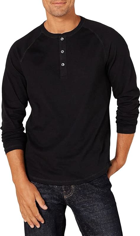 Amazon Amazon Essentials Camisa Henley De Manga Larga Y Corte