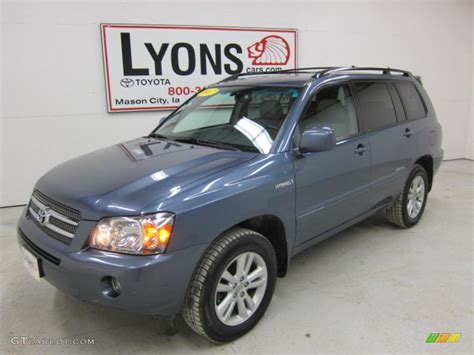 2007 Bluestone Metallic Toyota Highlander Hybrid Limited 4wd 47291491