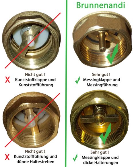 Rückschlagventil 1 schwere Bauart für BrunnenbauRückschlagventil 1