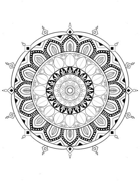 Mandala Printable Coloring Sheet Coloring Pages Kids - Etsy