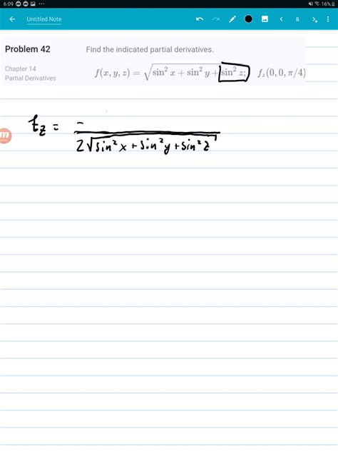 Find The Indicated Partial Derivatives F X Y Z Sin X Sin Y