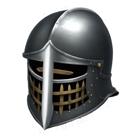 Metal Knight Helmet With Visor Dark Souls Ai Emoji Generator