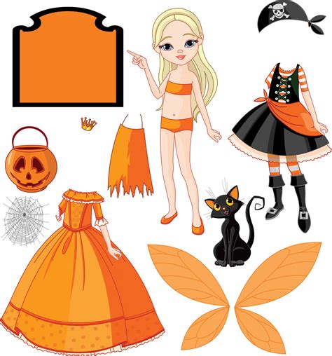 Paper Dolls Barbie Paper Dolls Halloween Paper