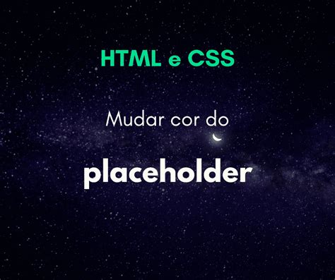 Como Mudar A Cor Do Placeholder De Um Input Css Hora De Codar