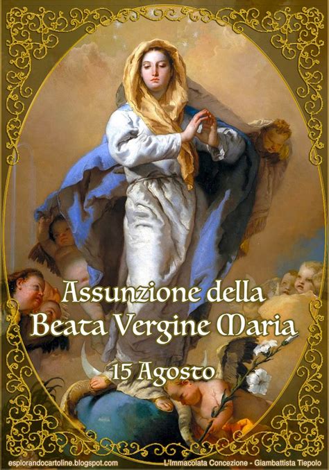 Cartoline Per Tutti I Gusti Cartolina Religiosa Assunzione Della Beata