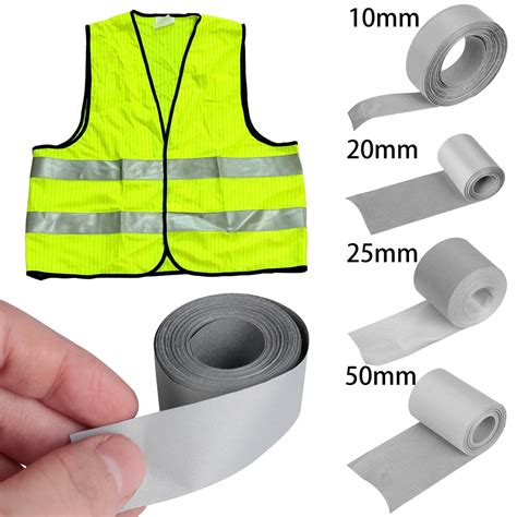 Pcs M High Visibility Safety Reflective Heat Transfer Vinyl Film Diy