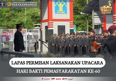 Lapas Permisan Laksanakan Upacara Hari Bakti Pemasyarakatan Ke 60