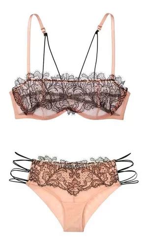 Conjunto Bra Y Pantie Encaje Victoria S Secret L Meses Sin Inter S