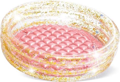 Intex Mini Glitter Opblaasbaar Zwembad 86x25 Cm Roze Goud