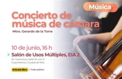 Concierto De M Sica De C Mara Mtro Gerardo De La Torre Inba