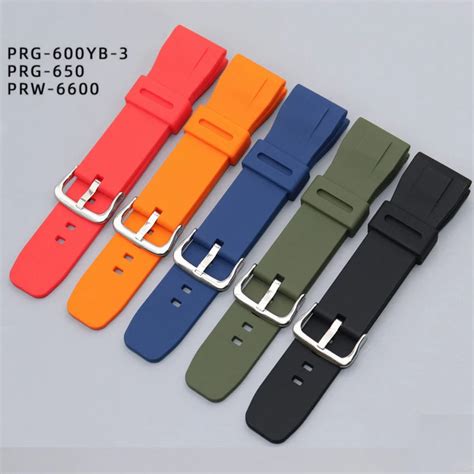 Silicone Watch Band For Casio Protrek Series Prg Y Prg Prw