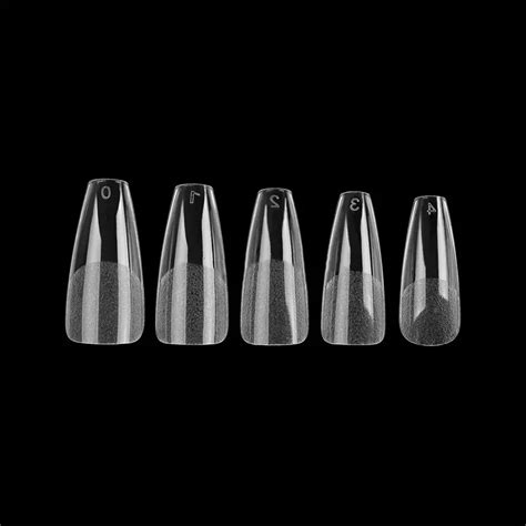 Factory Short Coffin Ballerina Fake Nail Tips Half Buffed Matte Nails