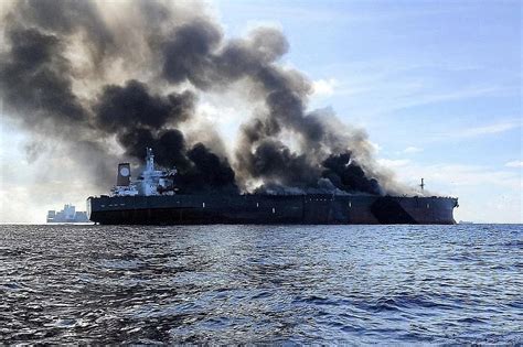 Kapal Tanker Pablo Terbakar Di Malaysia Tiga Awak Hilang Tidak Ada